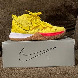 Size 8.5- Pre-owned Nike men’s Kyrie 5 Spongebob